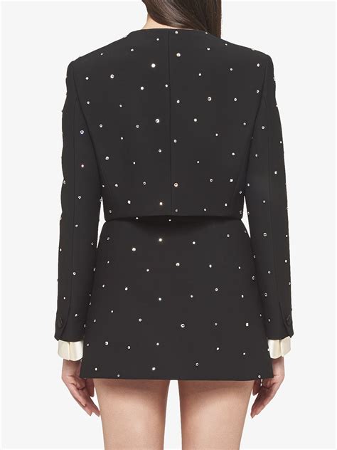 miu miu crystal embellished coat|Luxury Women's Coats and Jackets .